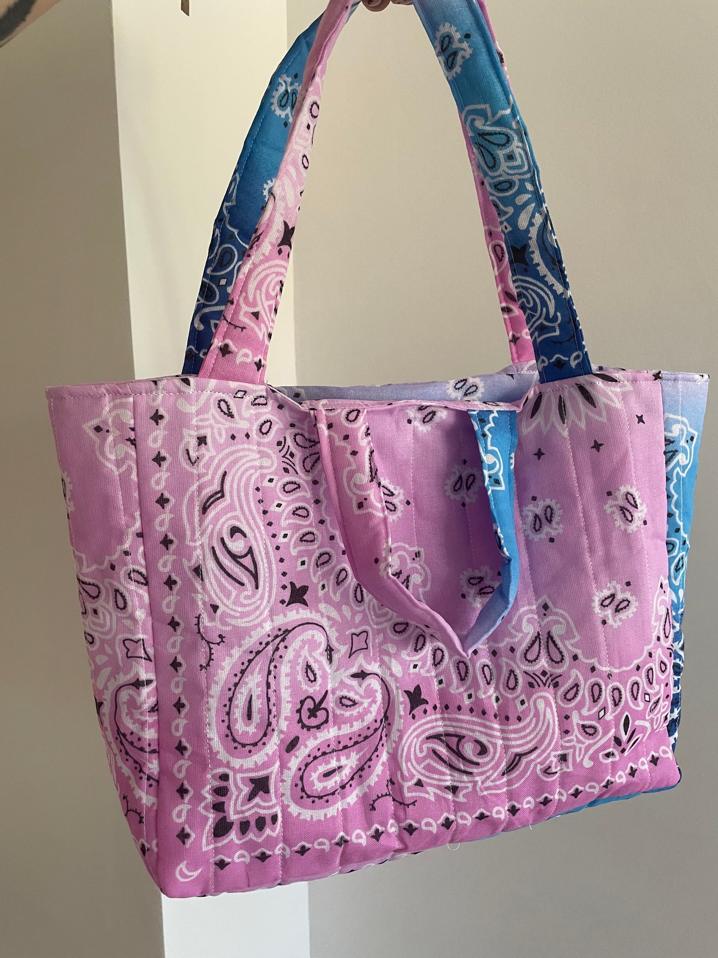 Mini sac cabas Bleu