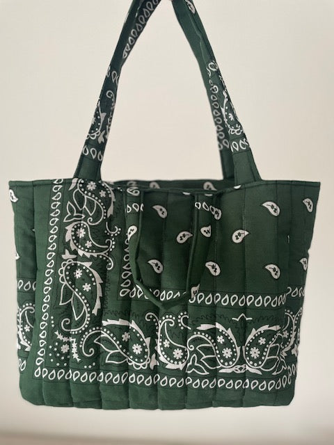Mini sac cabas Kaki