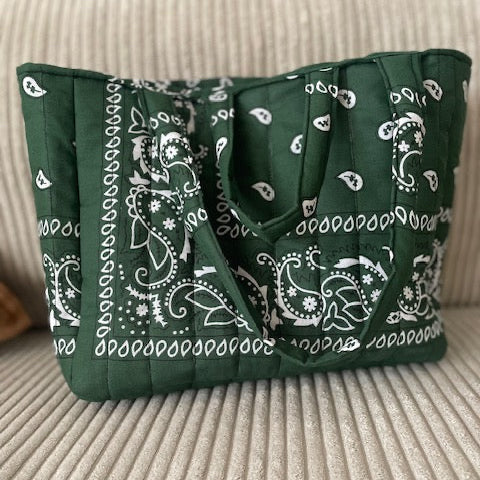 Mini sac cabas Kaki